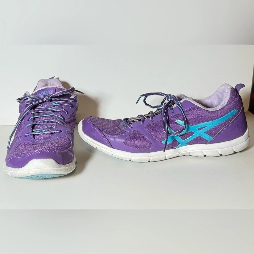 Asics Women's Gel Muse Fit S454N Purple Blue Running Shoes Sneakers